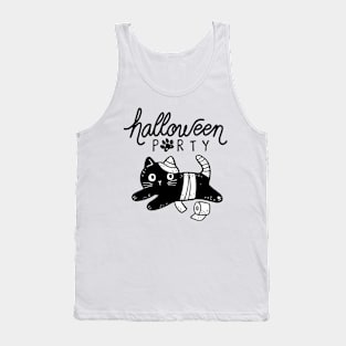 Cute Halloween Party Cat Tank Top